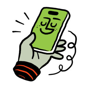 Phone illustration.