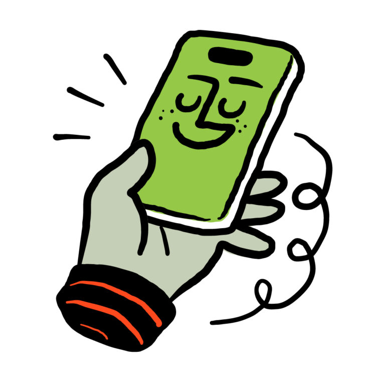 Phone illustration.