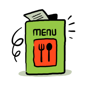Menu illustration.