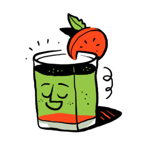 Bartender illustration.