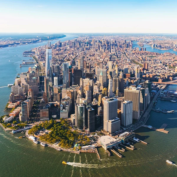 New York, New York, from above.