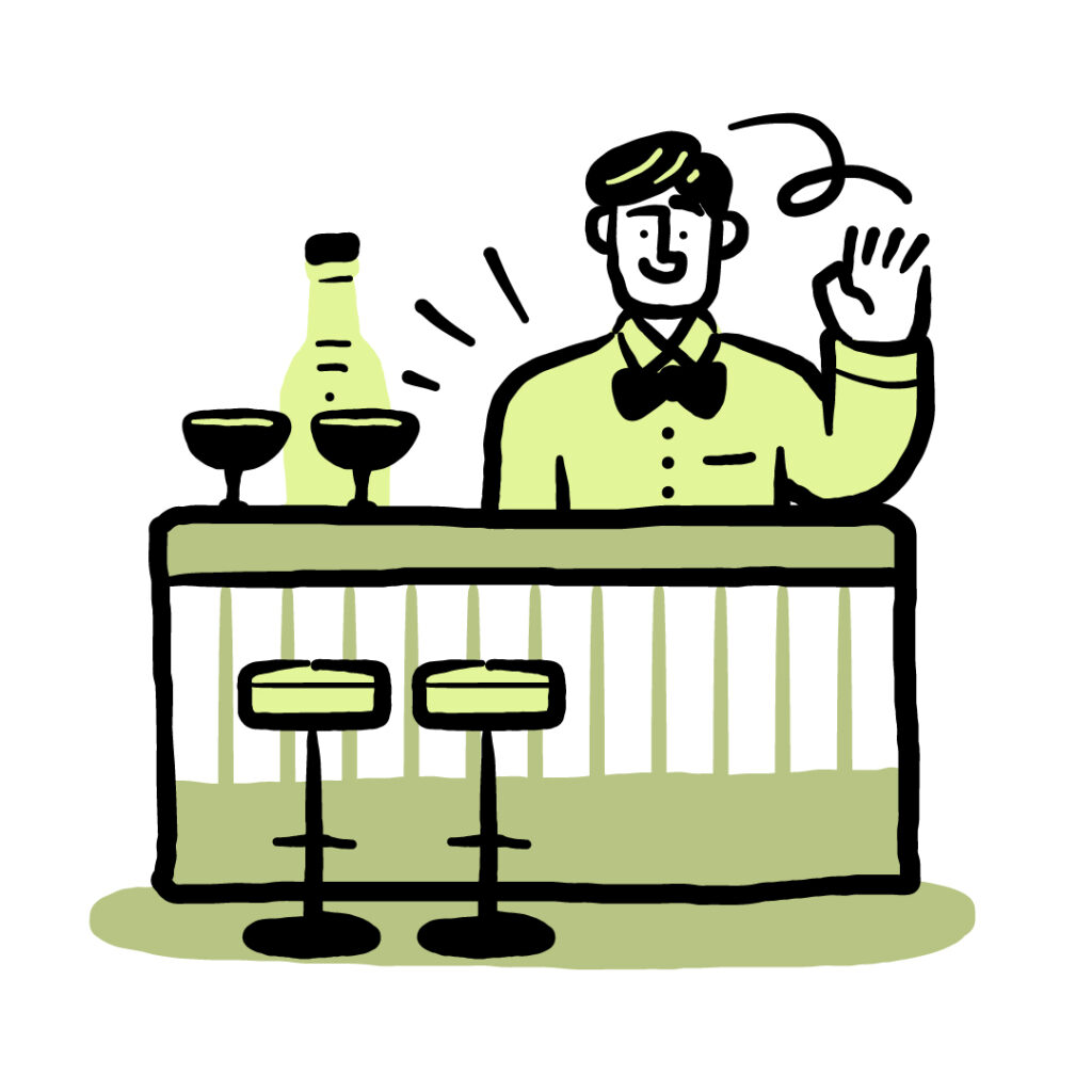 Bartender illustration