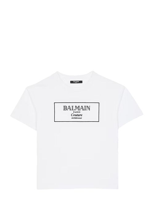 T-shirt con logo Balmain | BX8B51Z3186100NE