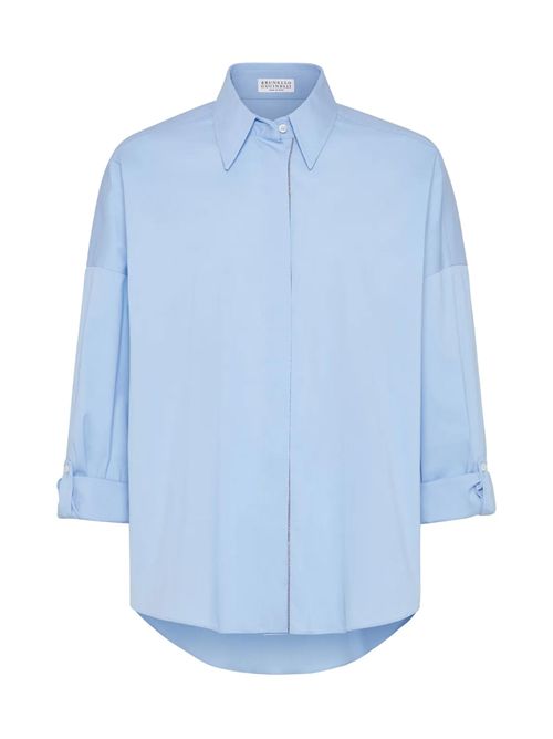 Camicia in popeline Brunello Cucinelli | M0091MA636C6172