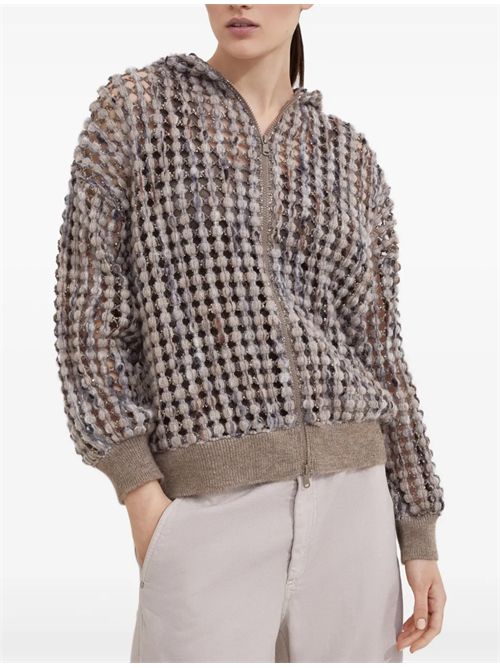 Cardigan con paillettes Brunello Cucinelli | MGSR24306COE63