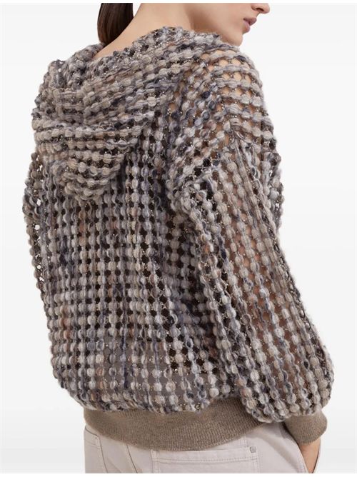 Cardigan con paillettes Brunello Cucinelli | MGSR24306COE63