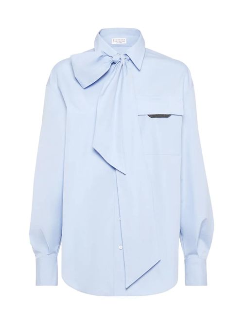 Camicia con fiocco Brunello Cucinelli | MH772MY526C172