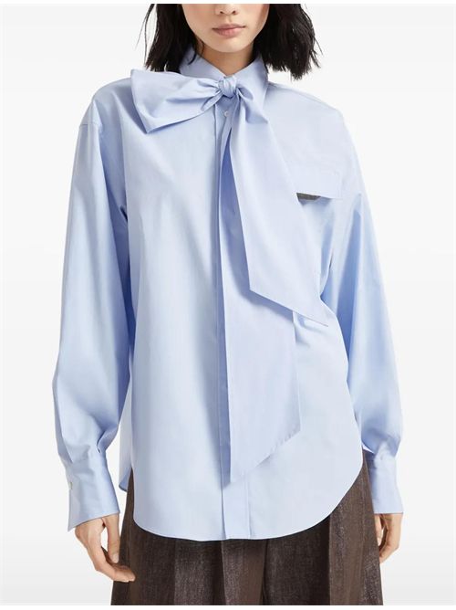 Camicia con fiocco Brunello Cucinelli | MH772MY526C172