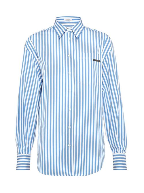 Camicia a righe Brunello Cucinelli | MW601NB206C013