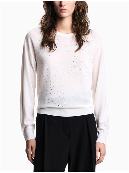 Maglia con strass Emporio Armani | EW001263AF19176F0015