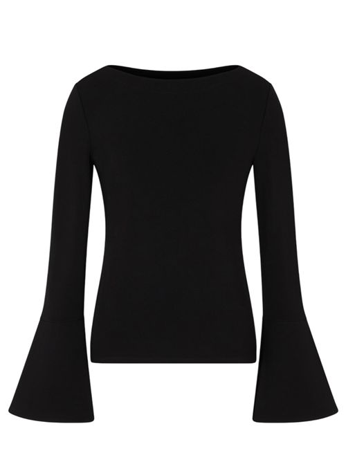 Top con maniche svasate Emporio Armani | EW002756AF16066UC001