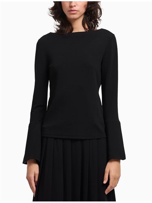 Top con maniche svasate Emporio Armani | EW002756AF16066UC001