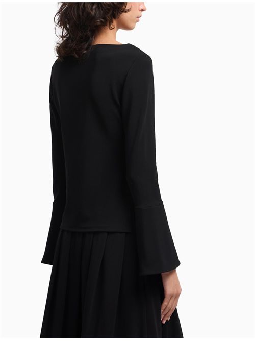 Top con maniche svasate Emporio Armani | EW002756AF16066UC001