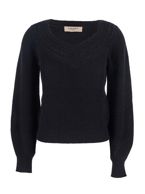 Maglia con crochet TWINSET | 252TP310200006