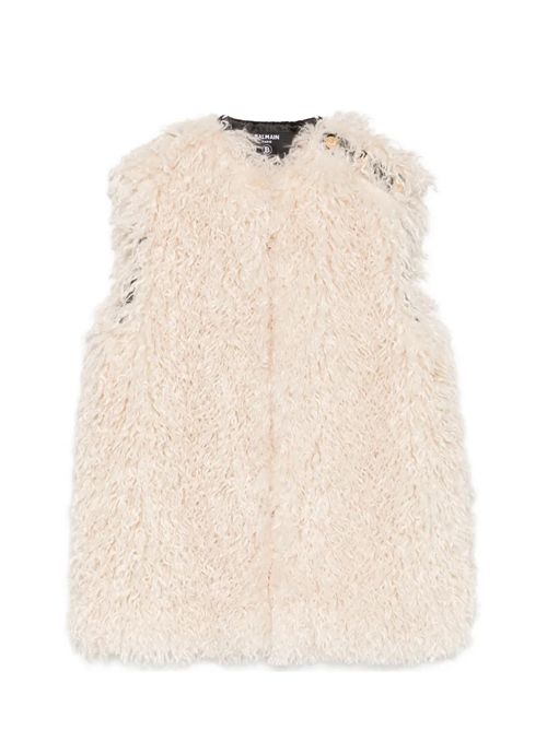 Gilet in pelliccia sintetica Balmain | BZ2B12H0081102OR