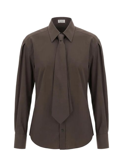 Camicia con cravatta Brunello Cucinelli | M0091M3A46C8705