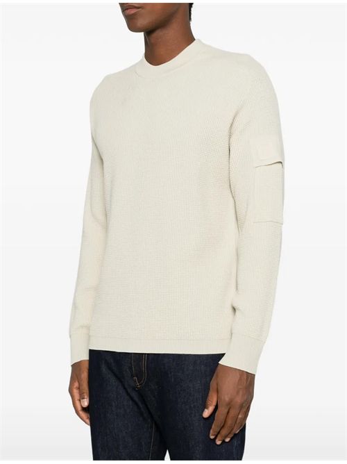 Maglione con applicazione logo C.P.Company | 21CLKN040A005528A120