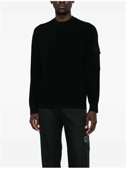 Maglione con applicazione logo C.P.Company | 21CLKN040A005528A999