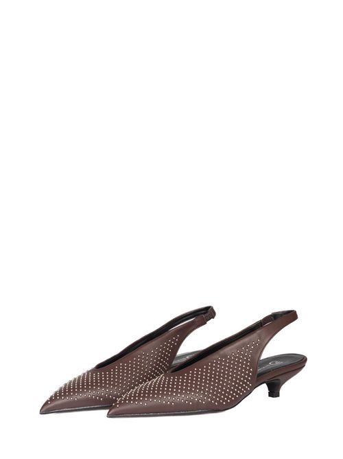 Slingback con borchie DIVINE FOLLIE MI | 63/7375T.MORO