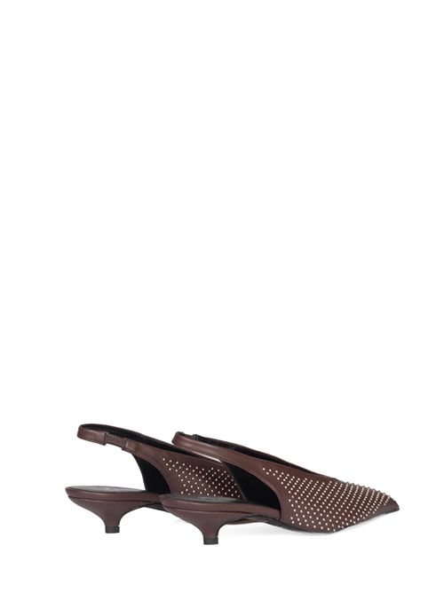 Slingback con borchie DIVINE FOLLIE MI | 63/7375T.MORO