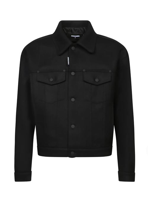 Overshirt in lana Dsquared2 | S74AM1537S53003900