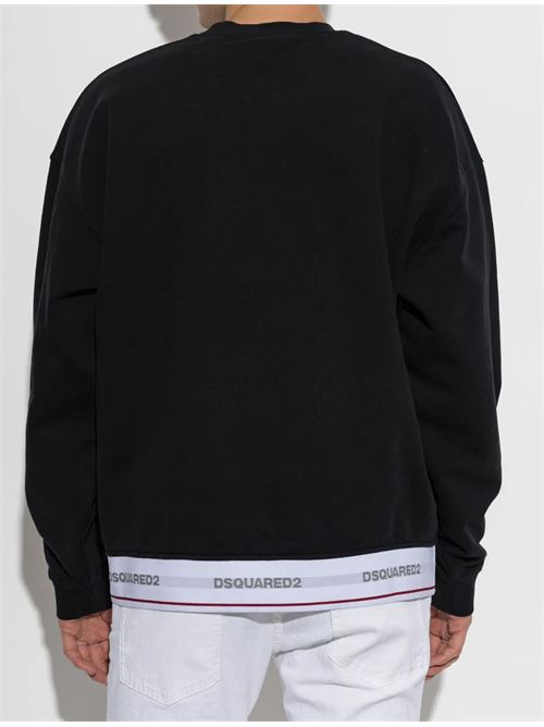 Felpa con banda logata Dsquared2 | S74GU0961D25028900