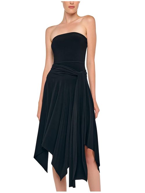 Abito con scollo Norma Kamali | KK1253PL213001BLACK