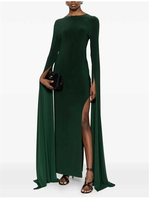 Abito con scollo Norma Kamali | KK4253PL818869EMERALD