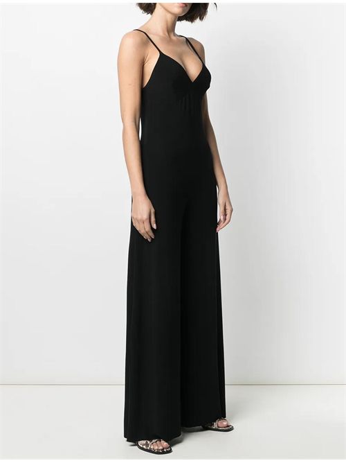 Tuta con scollo a V Norma Kamali | KK426JPL162001BLACK