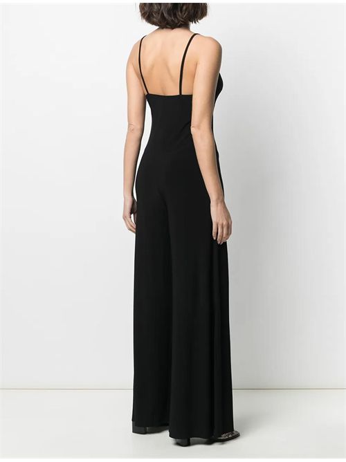 Tuta con scollo a V Norma Kamali | KK426JPL162001BLACK