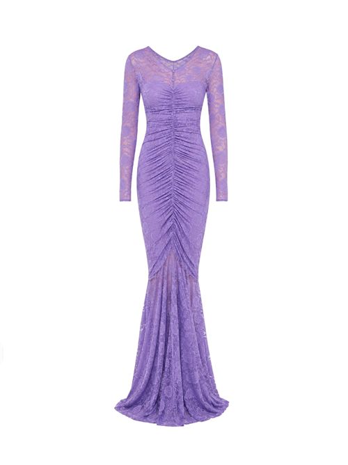 Abito con drappeggio Norma Kamali | ST2263FBT68889LAVENDER