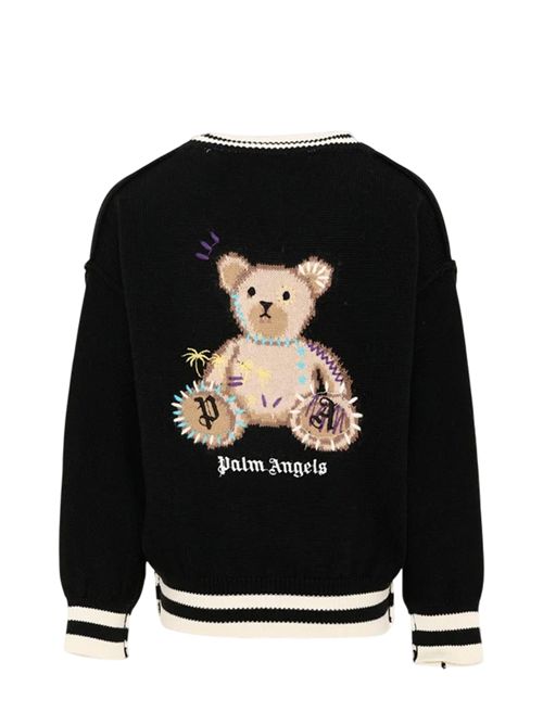 Cardigan con intarsio Palm Angels | F6PAJBCA151110