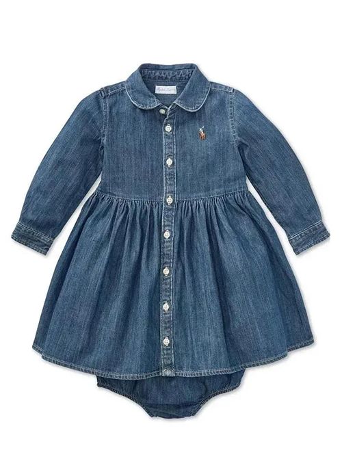 Abito in denim Ralph Lauren Bimbo | 310698860001