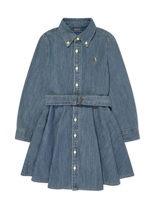 Abito in denim Ralph Lauren Bimbo | 312698860001