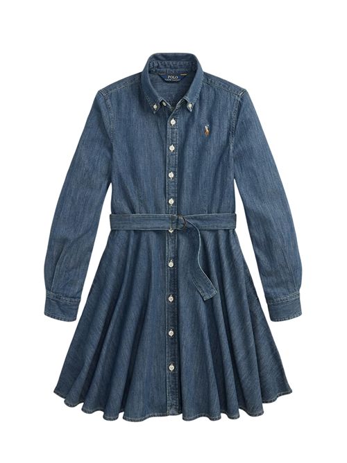 Abito in denim Ralph Lauren Bimbo | 313698860001