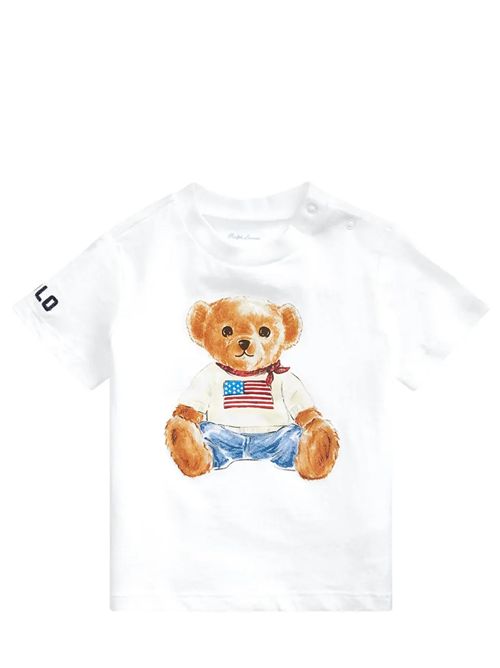 T-shirt con stampa Ralph Lauren Bimbo | 320844731001