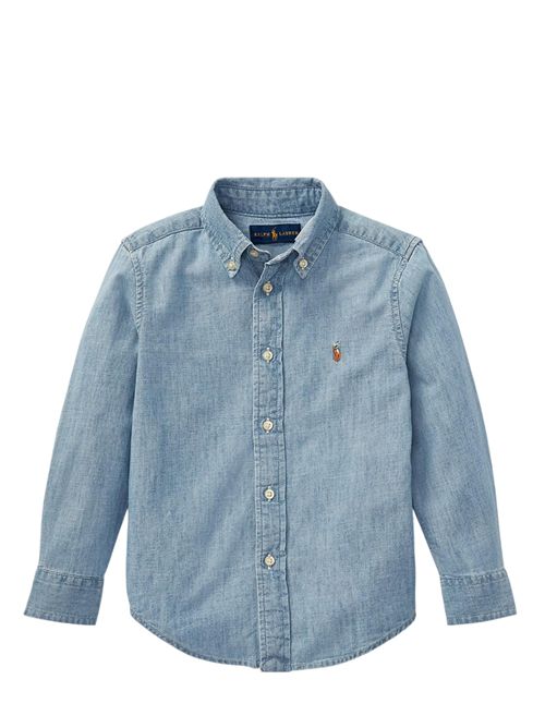Camicia in chambray Ralph Lauren Bimbo | 322703283001