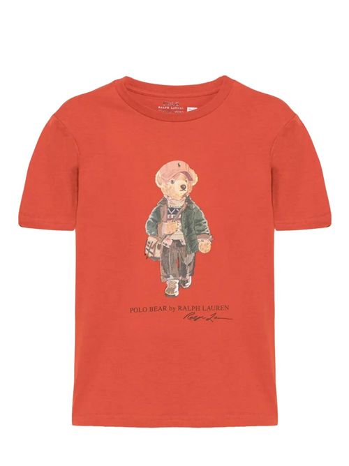 T-shirt con stampa Ralph Lauren Bimbo | 323B27298001