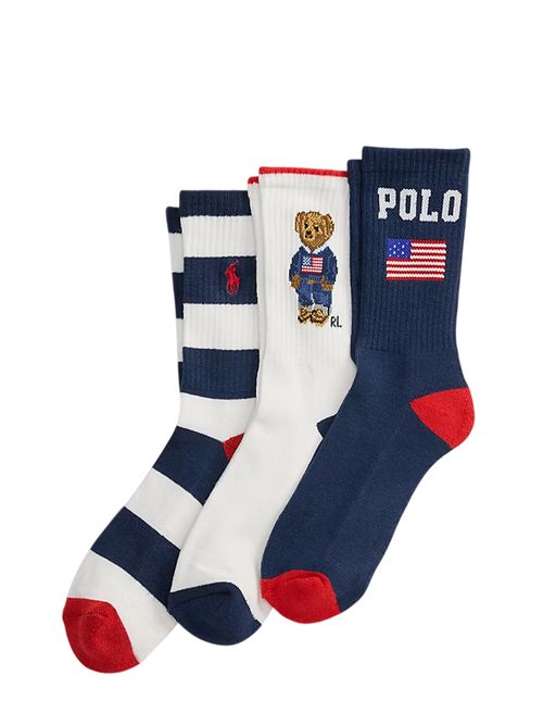 Set tre paia di calze Ralph Lauren Bimbo | 444P03163001