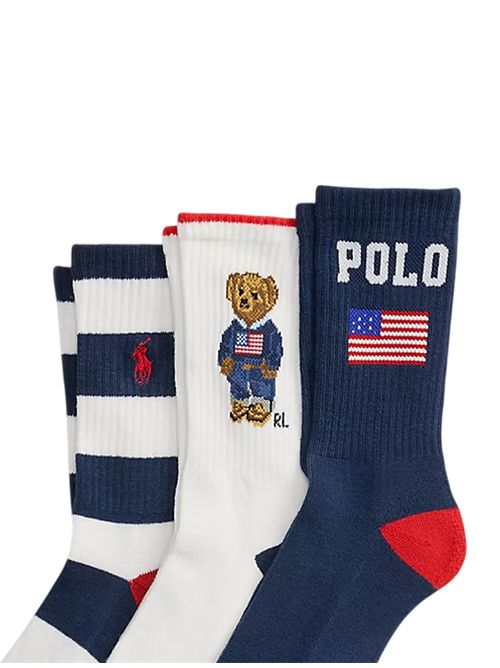 Set tre paia di calze Ralph Lauren Bimbo | 444P03163001