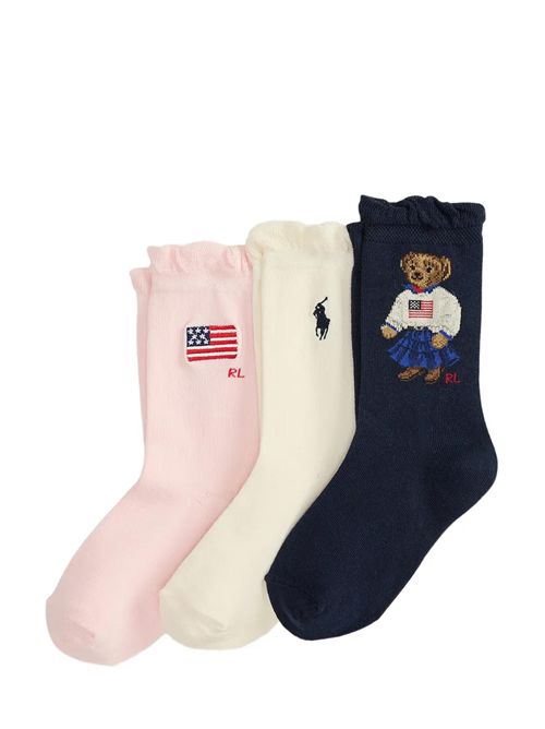 Set tre paia di calze Ralph Lauren Bimbo | 448P11076001