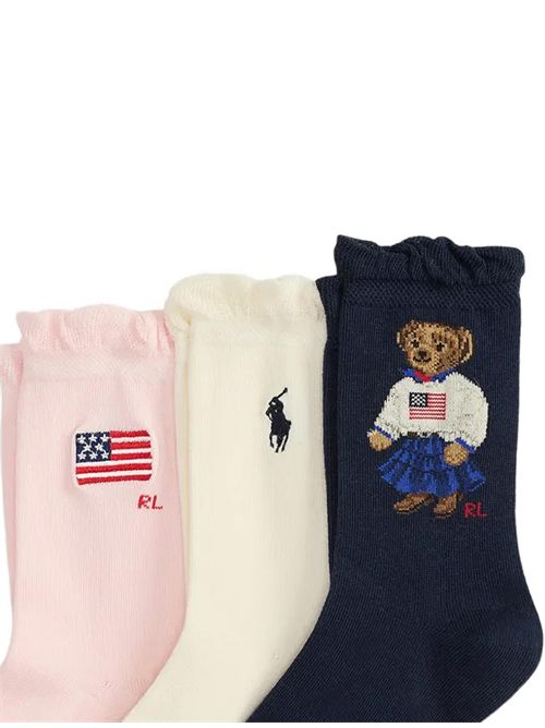 Set tre paia di calze Ralph Lauren Bimbo | 448P11076001