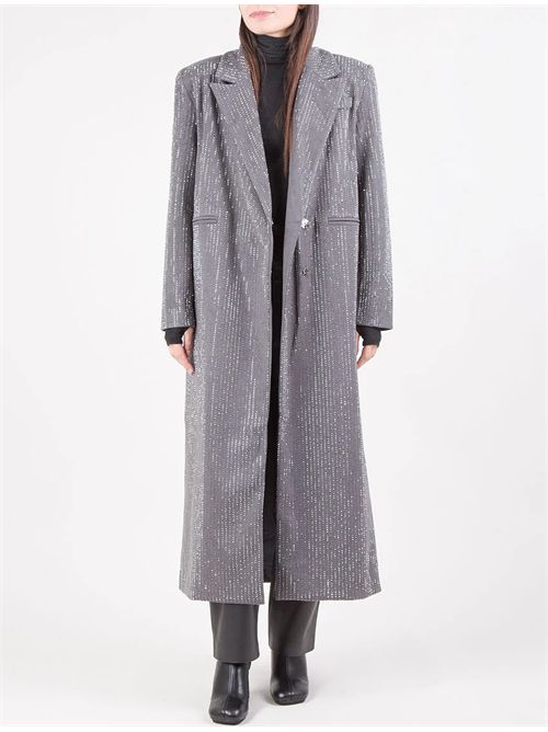 Cappotto con strass TWENTY FOURHAITCH | A0021EMA62AEMATITE