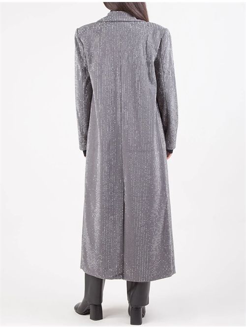 Cappotto con strass TWENTY FOURHAITCH | A0021EMA62AEMATITE
