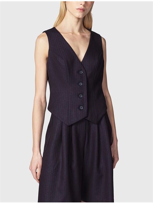 Gilet Olviane TWENTY FOURHAITCH | A0207GBB62ABLU/BORDEAUX