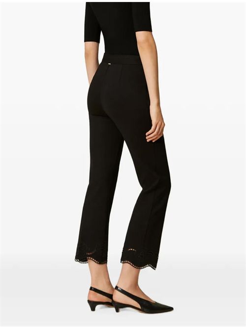 Pantaloni con ricamo TWINSET | 262TP267300006