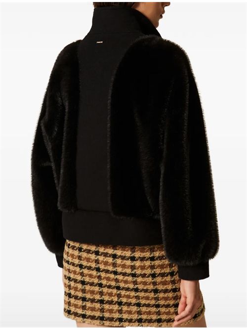 Bomber in faux fur e panno TWINSET | 262TT218000006
