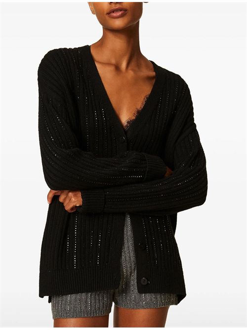 Cardigan con strass TWINSET | 262TT315300006