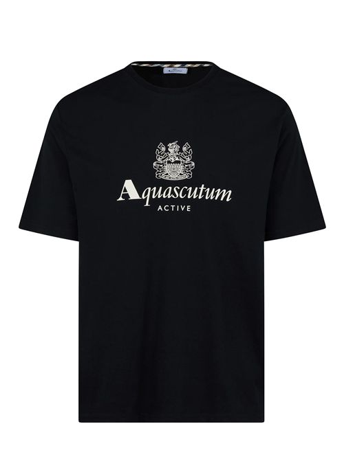 T-shirt Big Logo AQUASCUTUM | AA_B006_TS003BLACK