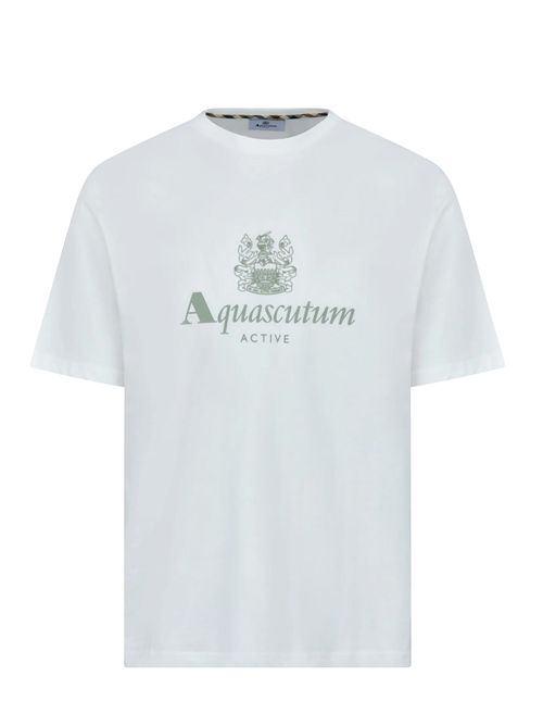 T-shirt Big Logo AQUASCUTUM | AA_B006_TS003OLD WHITE